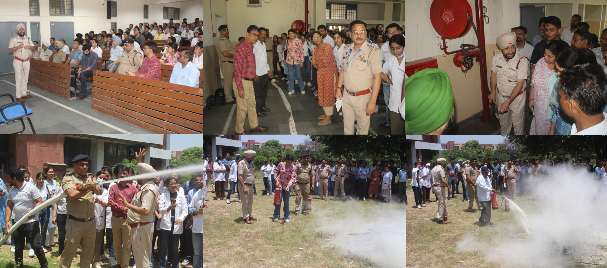 FIRE DRILL AND FIRE SAFETY DEMONSTRATION AT DENTAL INSTITUTE, PU